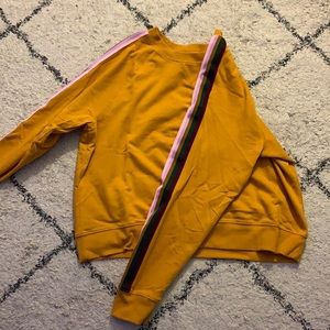 mustard crew neck